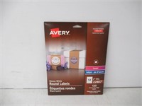 "As Is" Avery Round Labels, 2", Glossy White,