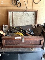 Wooden Tool Chest w/ Tools