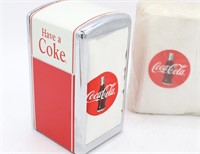 Vintage Have a Coke Napkin Dispenser & Napkins