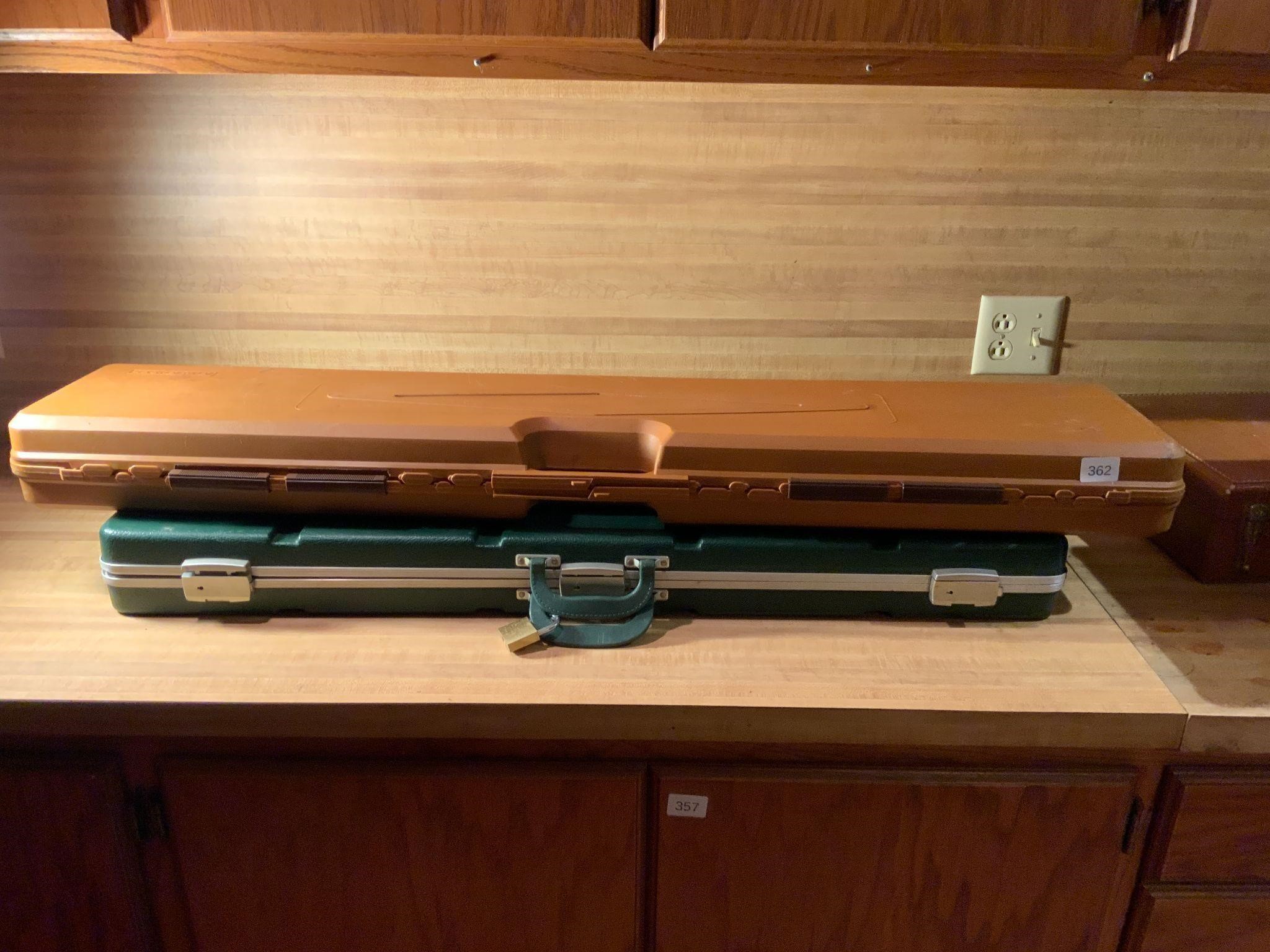 2 Vintage Hard Shell Gun Cases