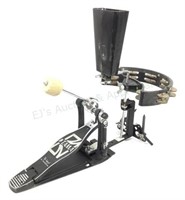 Tama Drum Pedal With Tambourine & Cowbell