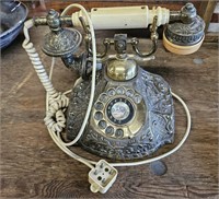 Antique Asian Rotary Dial Desktop Telephone