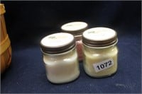 LOT OF THREE NEW "COUNTRY CHUNKIE CANDLES"