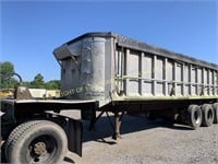 1980 Gilmore 28’ aluminum body dump trailer