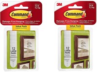 Command Picture Hanging Strips Large White 48 Sets