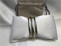 David Yurman .925 & 750 Gold Cuff Bracelet