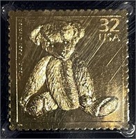 Teddy Bear - 22kt Gold Plate Replica
