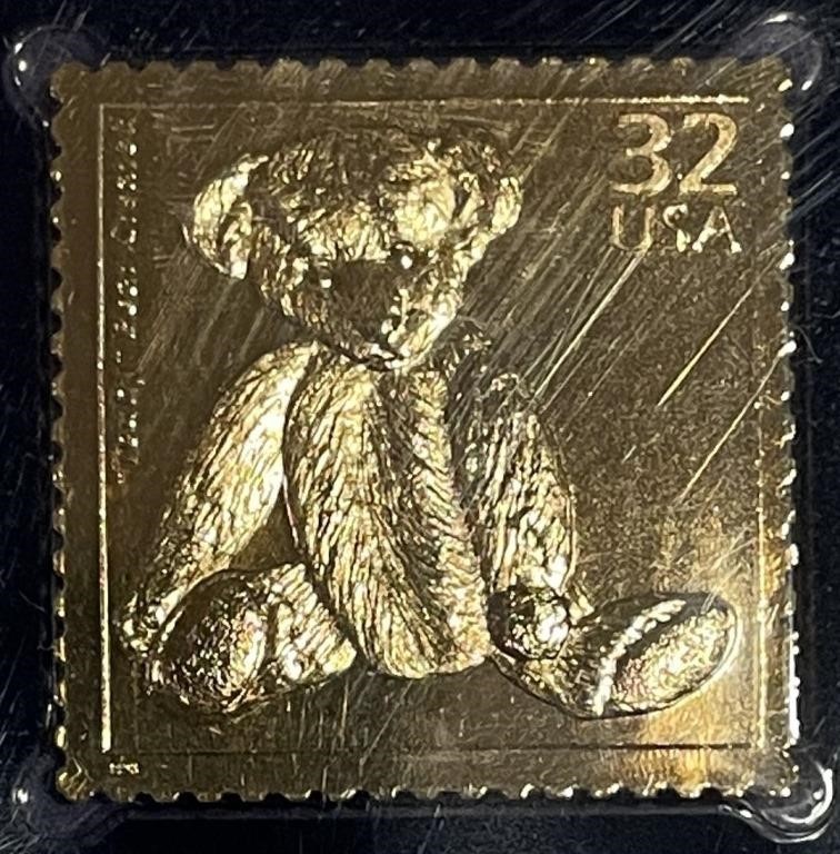 Teddy Bear - 22kt Gold Plate Replica