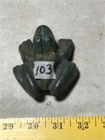 Cast Iron Midwest-Dexter-Omaha Frog Paper Weight
