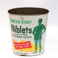 Jolly Green Giant Niblets Metal Waste Can