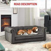 Grey Pet Sofa  Medium-Sized  38.9x23.2x13.7 inch**