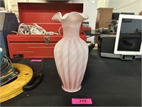 Vintage Fenton Swirl Vase 11H