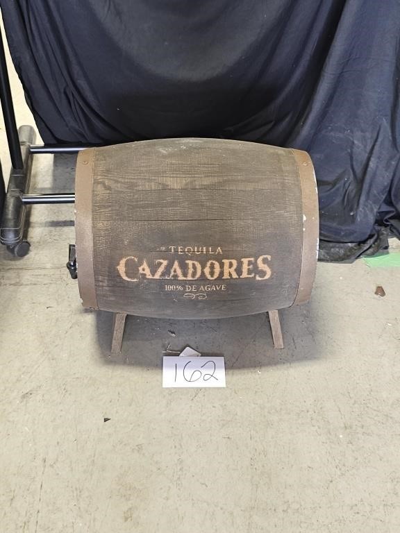 Vintage Cazadores Tequila Barrel 18.5"x13"x15"