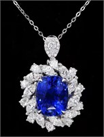 9.3ct Tanzanite 18Kt Gold Pendant