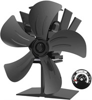 5-Blade Heat Powered Stove Fans for Wood/Log