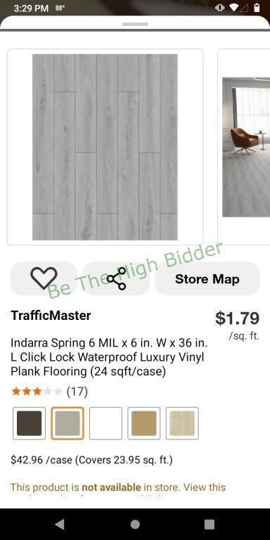 1000 sq ft Vinyl plank flooring