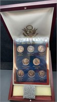 2007 8 Presidential $1 Coin Set w/ Box