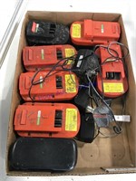 Extra Black and Decker 18V batteries, untested