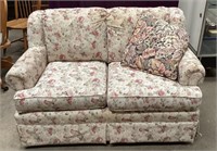 Floral Upholstered Loveseat