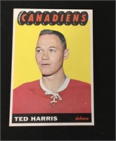 1965 Topps Hockey Card Ted Harris