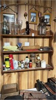 Hanging Wooden Shelf, All contents