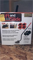 Lift and slide furniture mover.