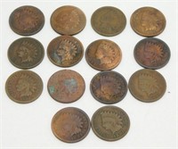 14 Indian Head Cent Coins