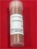 50 - Uncirculated 2017 P Lincoln pennies