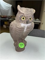Paper Mache Owl Decoy (Damage to Ear)