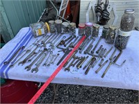 Large Bolts, Nuts, Wrenches