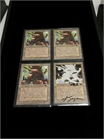4x Signed Mishra's Factory - 3 spring 1 winter