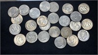 (25) Mixed Dates Eisenhower Clad Dollars