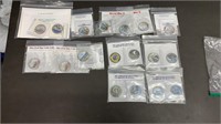 (18) Colorized Kennedy Half Dollars: Different