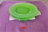 4 8 Inch Uranium Glass Plates