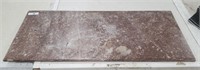 17" x 38 1/2" Rose Marble Top