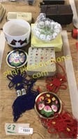 Decor, bowl, bingo cards, decorative dish