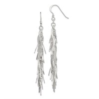 Sterling Silver- Polished Fancy Drop Earrings