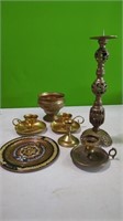 Misc Brass Items (Candle Holders,etc)