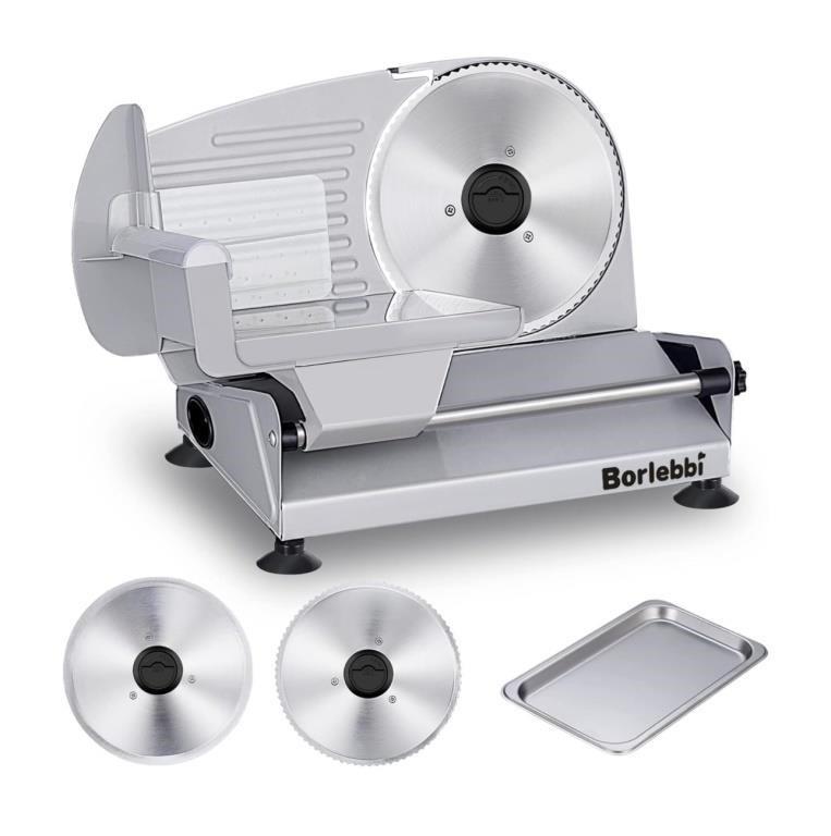 Meat Slicer, 200W Electric Food Slicer with 2