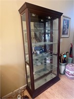 Side door curio cabinet display case