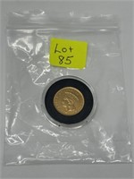 1883 Indian Head Princess $3 Gold Piece