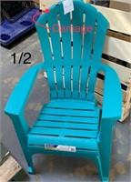 Plastic Adirondack Chair (damaged)