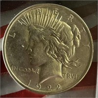 1922-P Peace Silver Dollar MS63 Collectible COIN