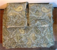 Green Paisley King Size Quilt and Shams
