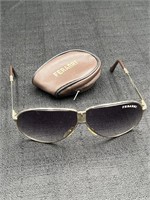 Vintage Ferrari Foldable Aviator Sunglasses w/Case