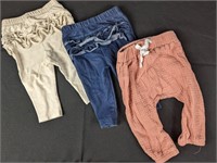 (3) 3-6M Pants: [Old Navy & More] Girl