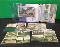 COLLECTION OF POST CARDS IN BINDER