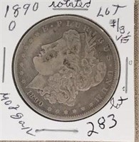 1890O Morgan Silver Dollar VF