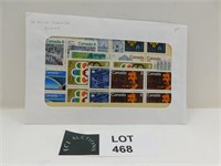 10 CANADA MINT BLOCKS OF POSTAGE STAMPS