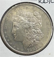 1881O  Morgan Silver Dollar